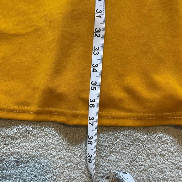 Perfect Fall/Winter Dress! Mustard yellow, classic flattering A-line, Size S. - Picture 5 of 9